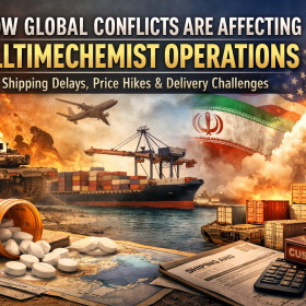 How Global Conflicts Are Affecting Alltimechemist Operations: Shipping Delays, Price Hikes, Delivery Restrictions, and Customs Challenges 5 How Global Conflicts Are Affecting Alltimechemist Operations: Shipping Delays, Price Hikes, Delivery Restrictions, and Customs Challenges