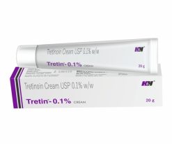 Trusted Online Pharmacy 19 Tretin 0.1% Cream 20 g tube and packaging