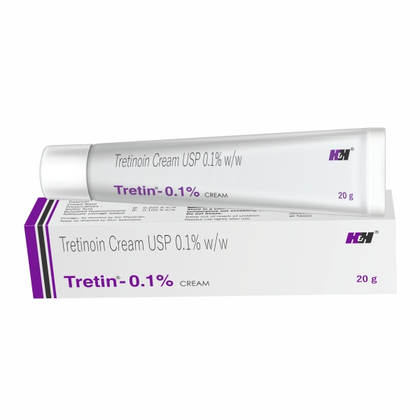 Tretin 0.1% Creams Tretin 0.1% Cream 20 g tube and packaging